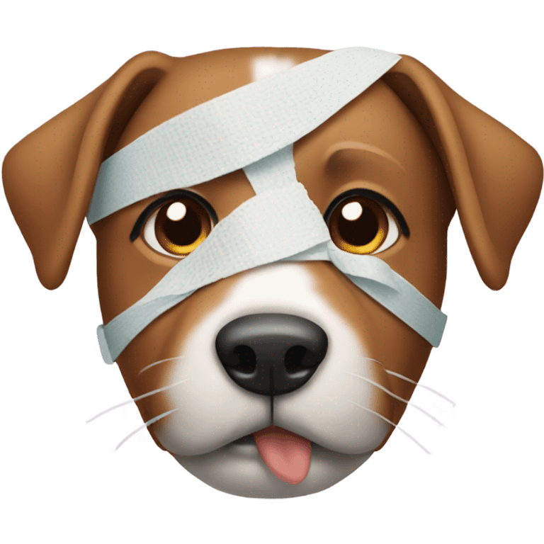 dog with bandage emoji