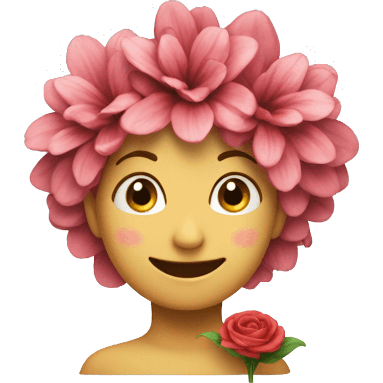 care and flower fell happy  emoji