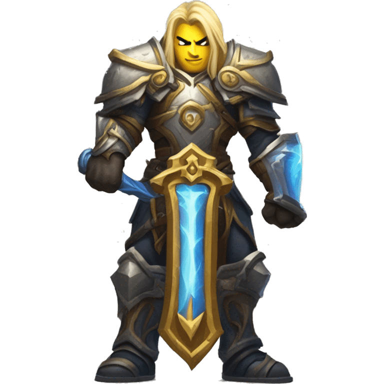 World of Warcraft Paladin with Thunderfury, blessed blade of the windseeker emoji