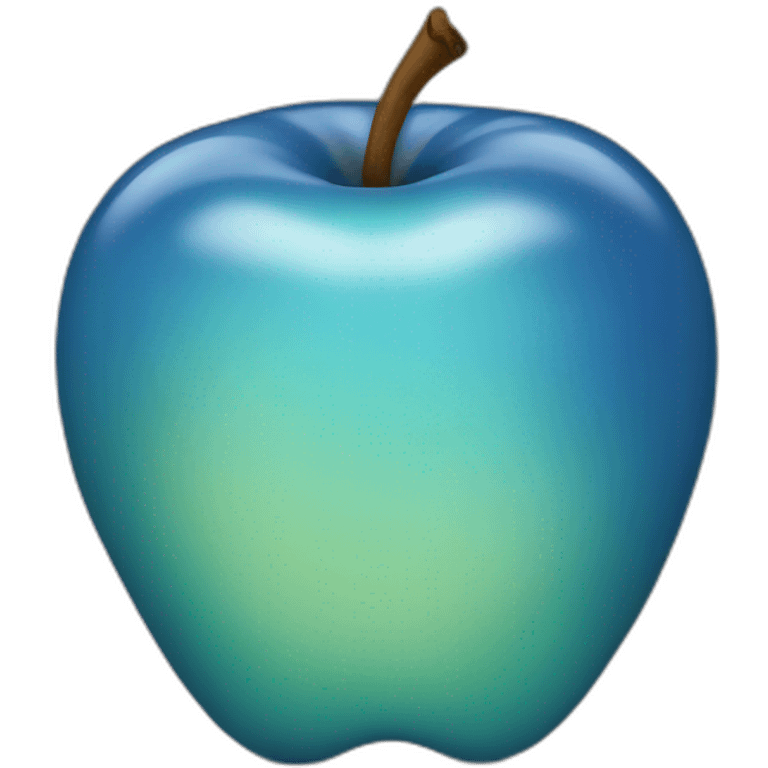 Blue Apple emoji