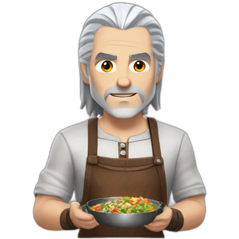 Geralt of rivia cooking emoji