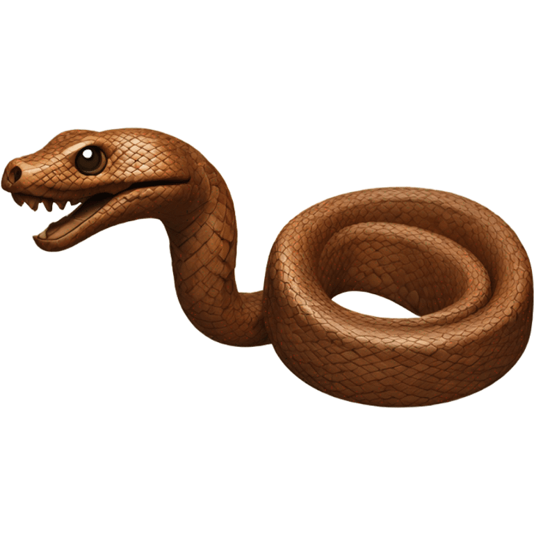 Wooden snake  emoji