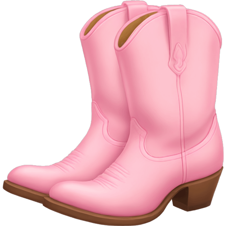 pastel pink cowgirl boots emoji