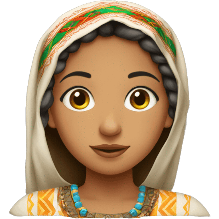 amazigh girl dressed from morocco emoji