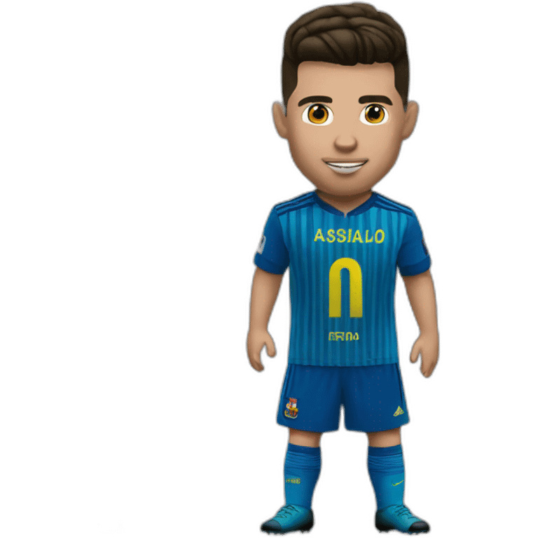 Ronaldo assis sur messi emoji