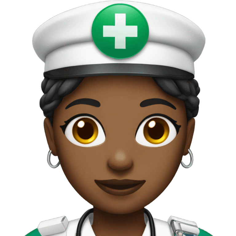 Black girl paramedic  emoji