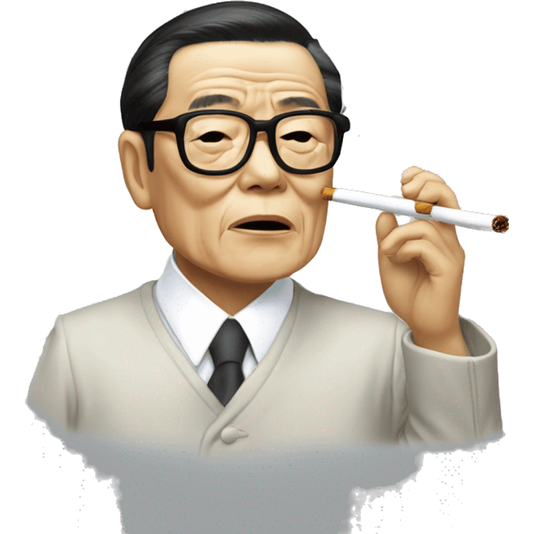 jiang zemin smoking emoji