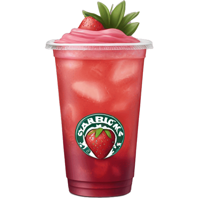 Starbucks strawberry acai lemonade  emoji