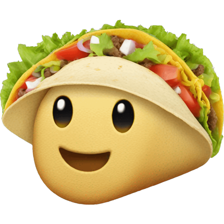 taco with angel wings emoji