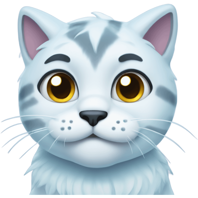 Frozen cat emoji