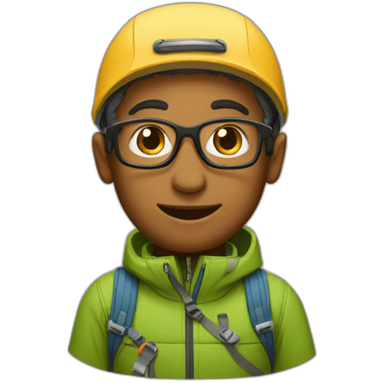 nerd alpinist emoji