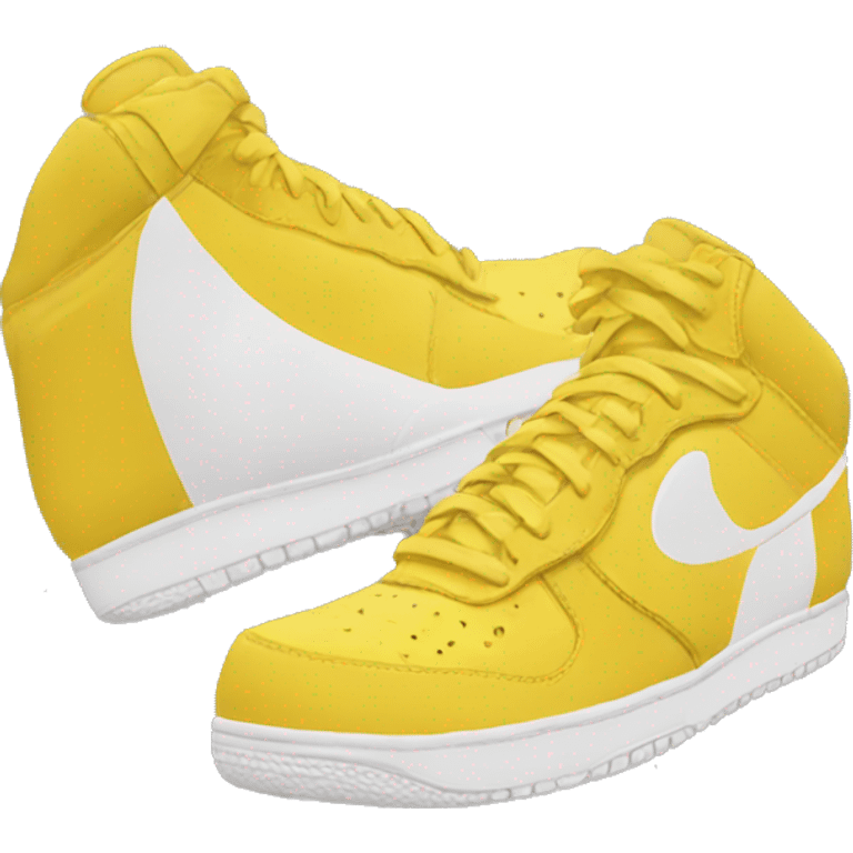 Yellow nike shoes emoji