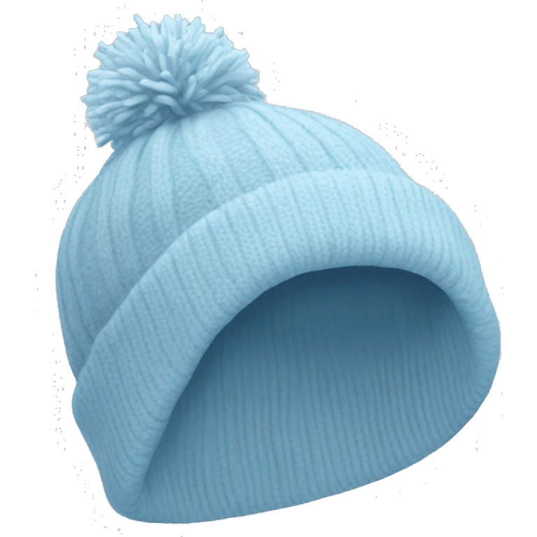 winter hat pale blue  emoji