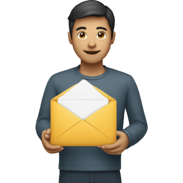 person holding envelope emoji