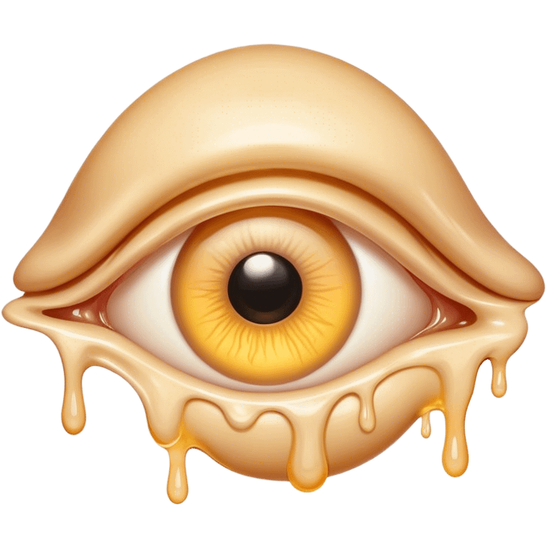 melted surreal eye emoji