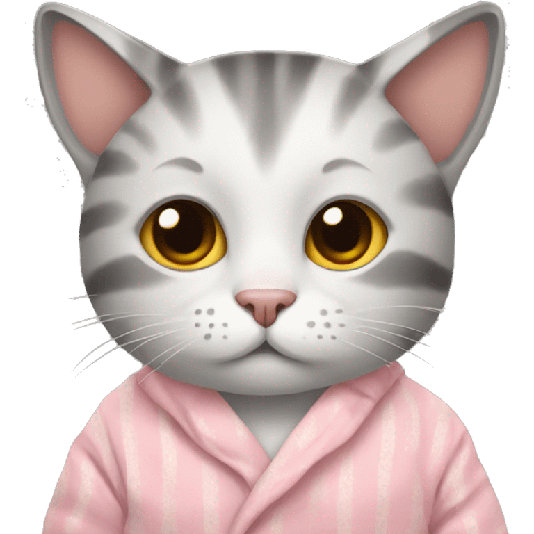 cat in pyjama emoji