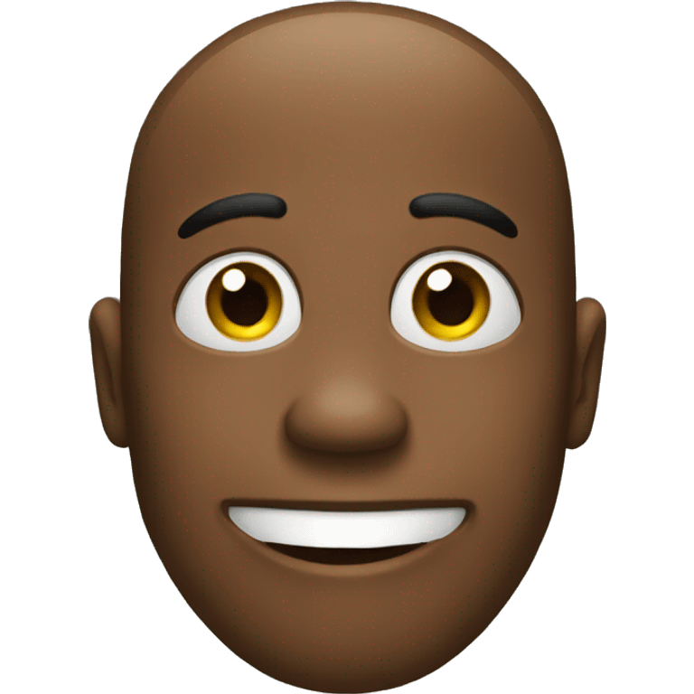 Black happy simple emoji face for whatsapp emoji