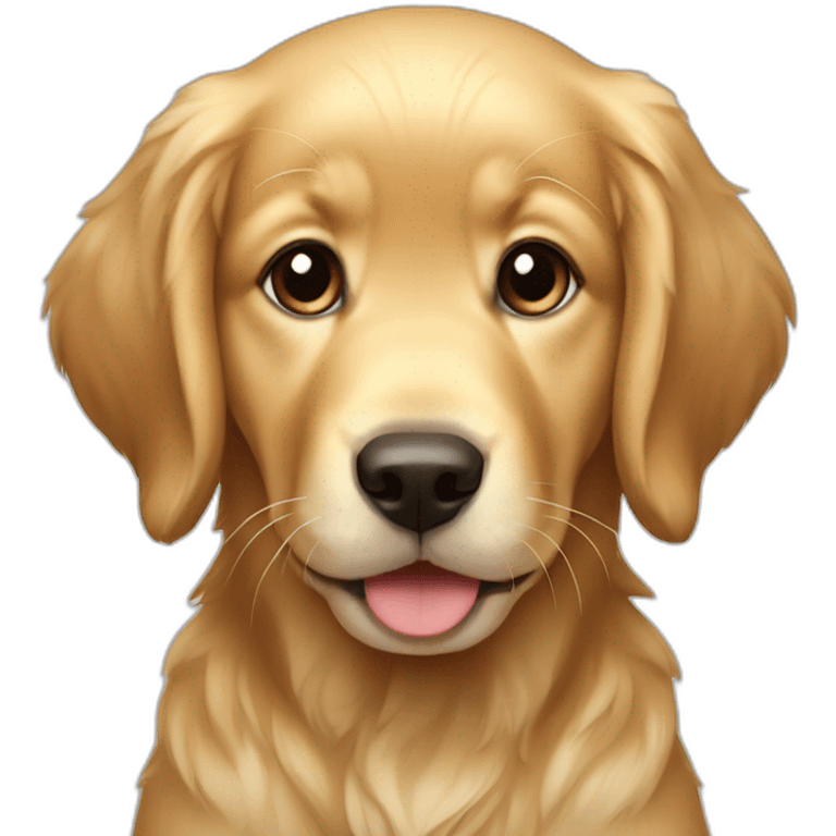 golden retriever puppy emoji