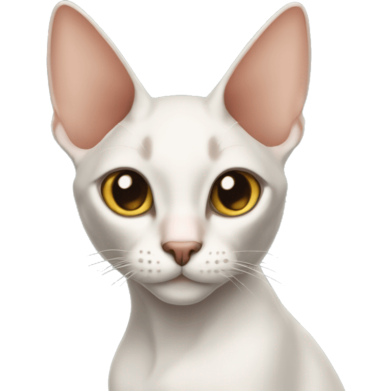 Oriental cat with big ears  emoji