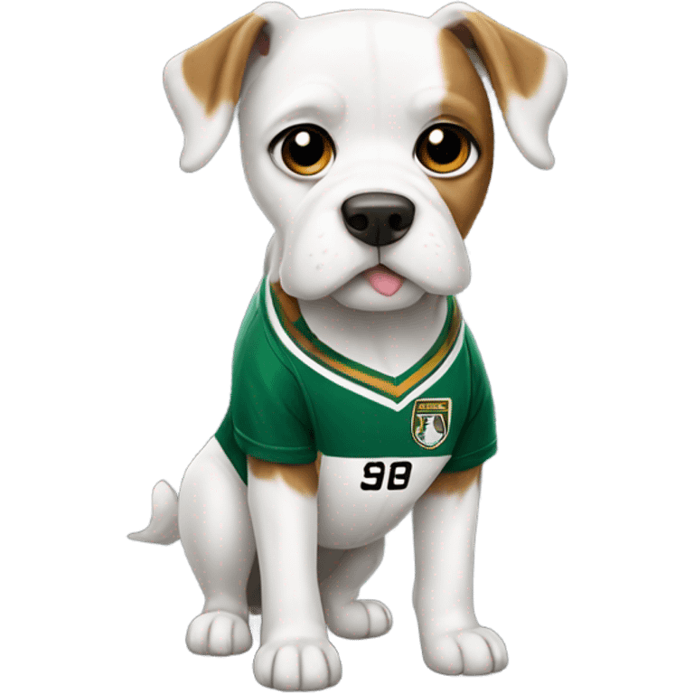 Dog wearing Ronaldo jersey  emoji