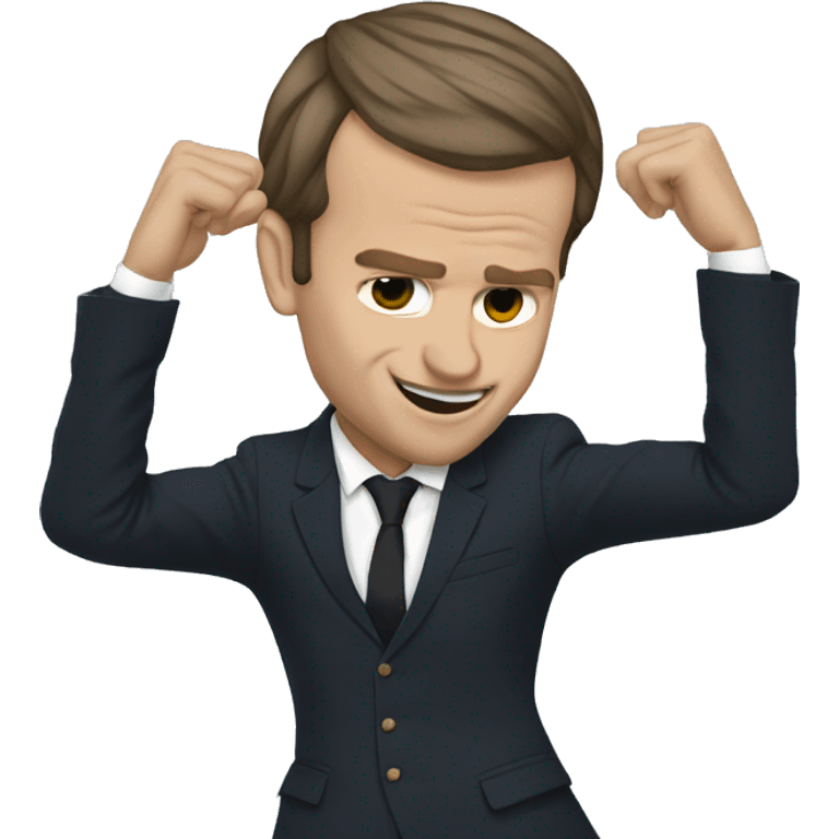 Macron qui dab emoji