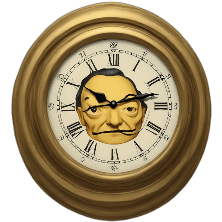 salvador dali clock emoji