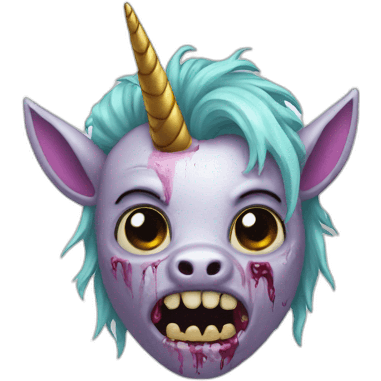 unicorn zombie  emoji