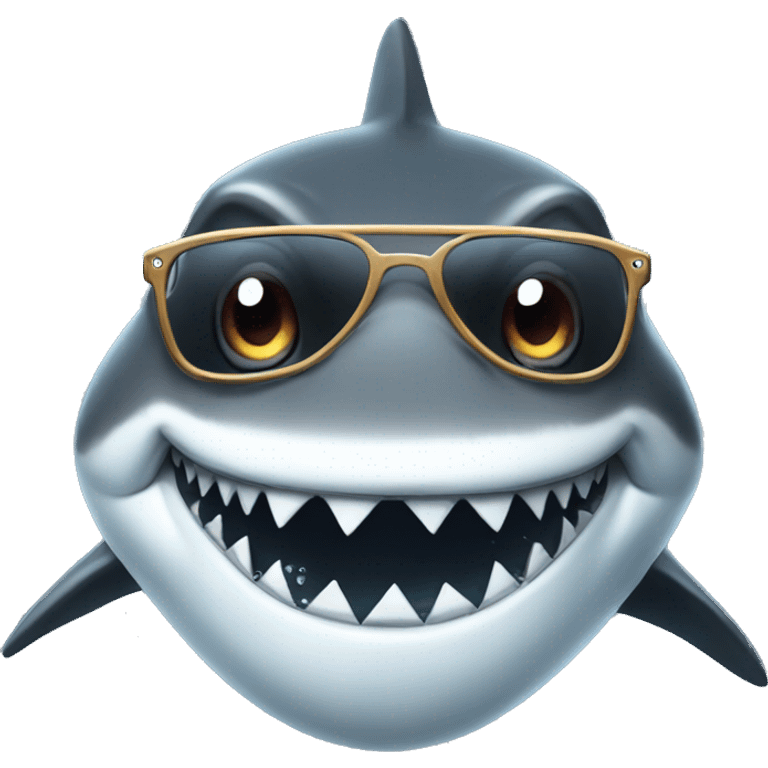 shark with glasses emoji