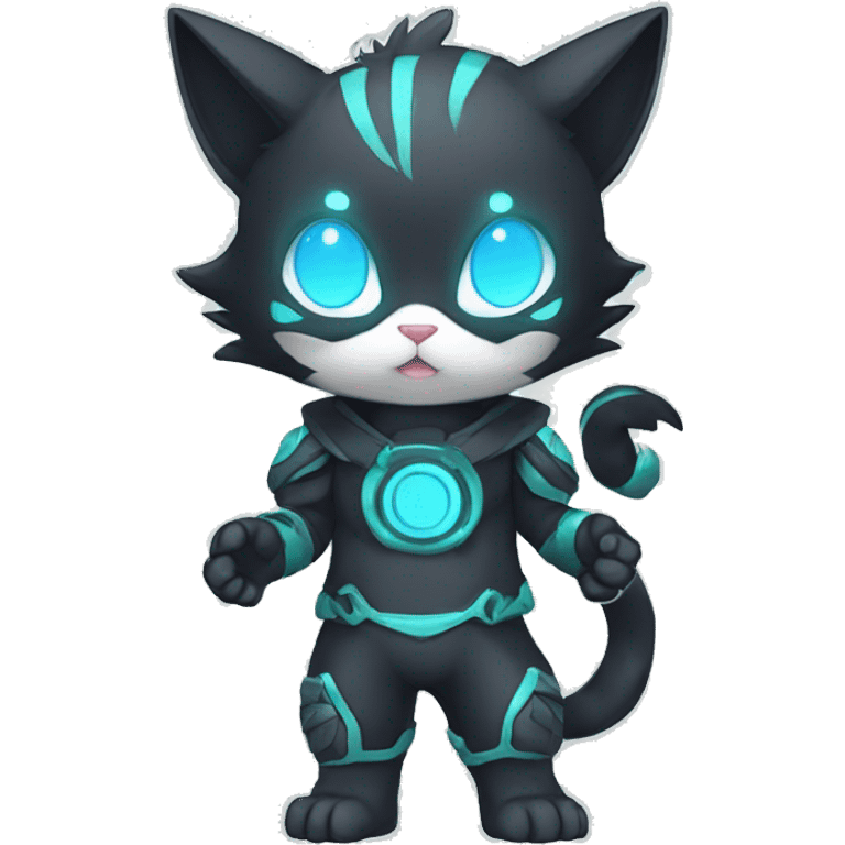 Catboy-Chibi-Sona-Shiny-Fakémon with a mask full body emoji