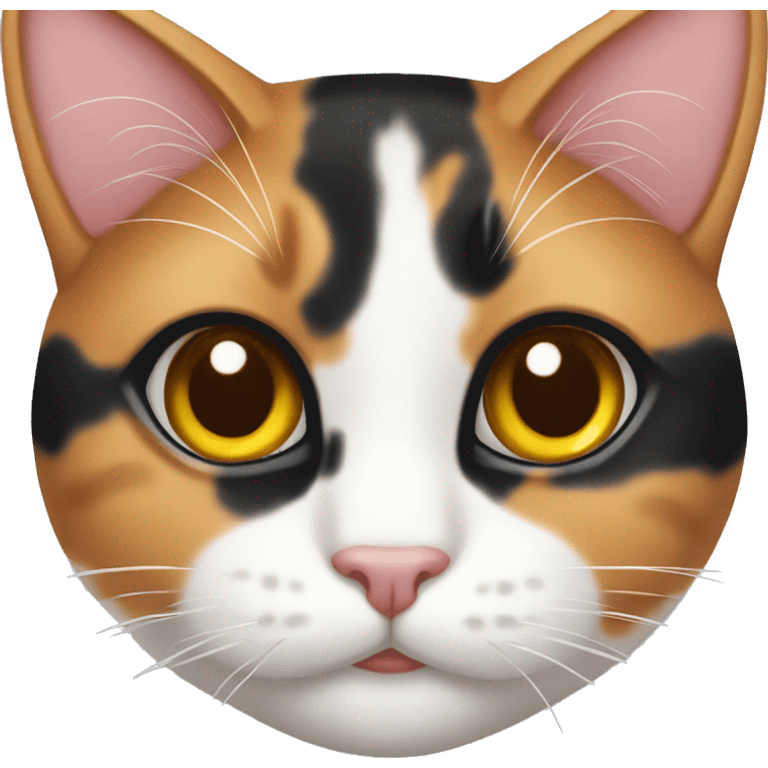 A calico cat emoji