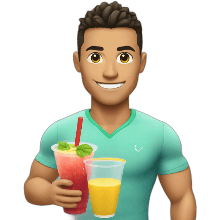 Ronaldo being a smoothie  emoji