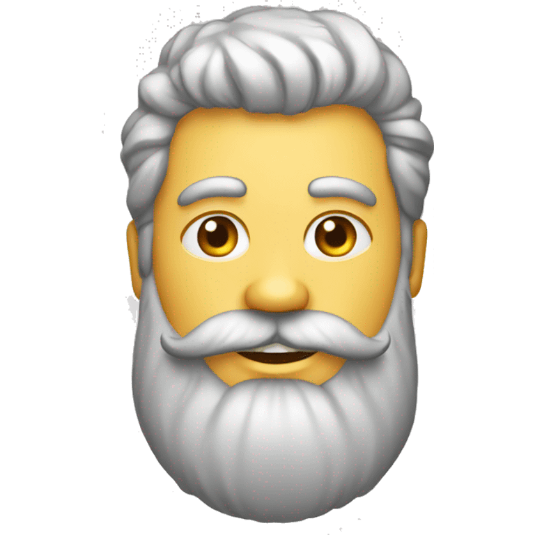 homme grosse barbe emoji