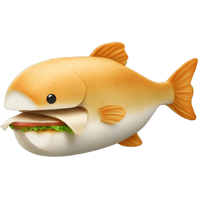 Sandwich fish emoji