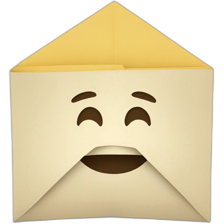 paper folded in half emoji