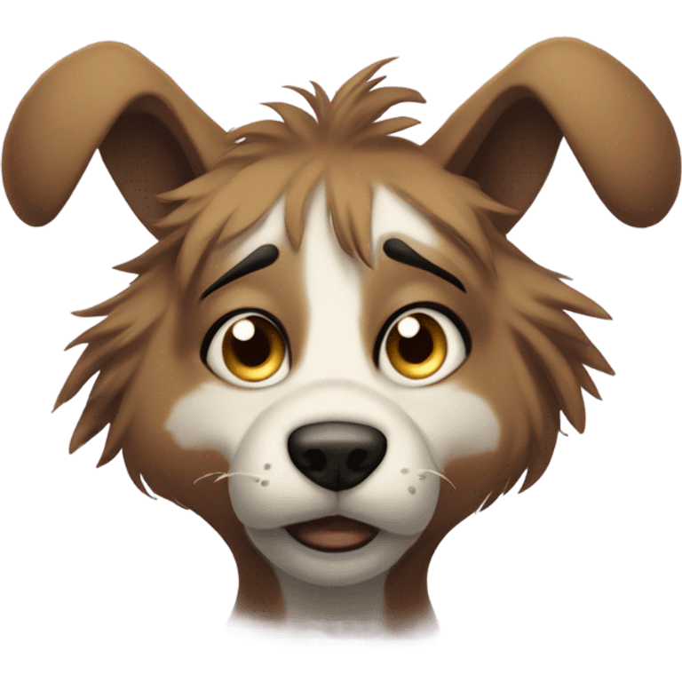 Furry anthro sad  emoji