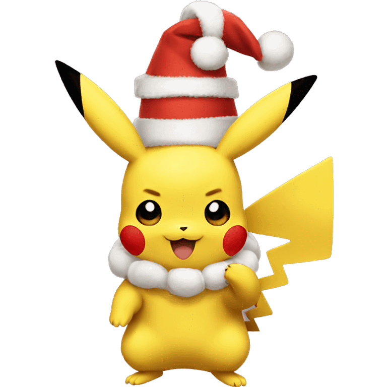 Chrismas pikachu emoji