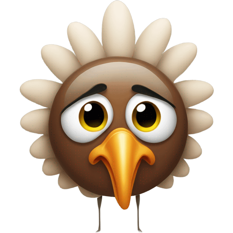 Turkey being shocked emoji