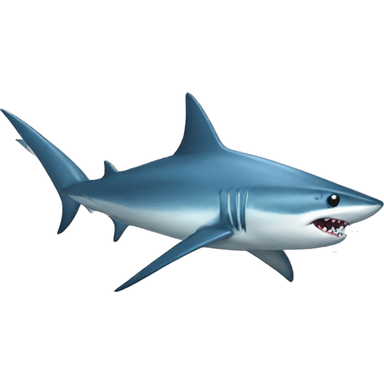 mako shark with bow emoji