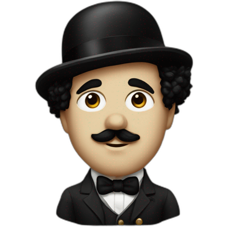 Charlie chaplin in dictator emoji