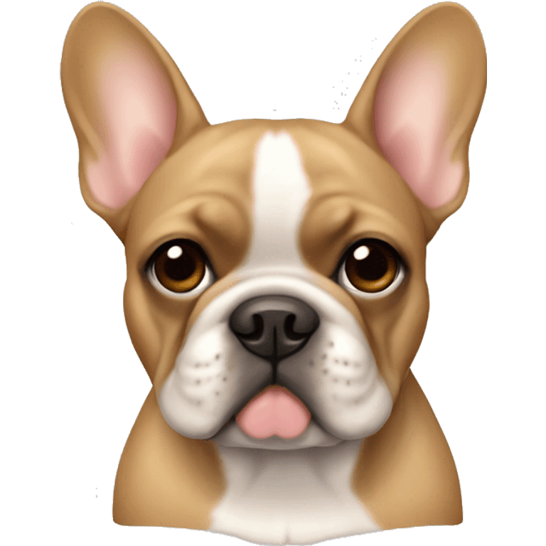 French bulldog light brown  emoji