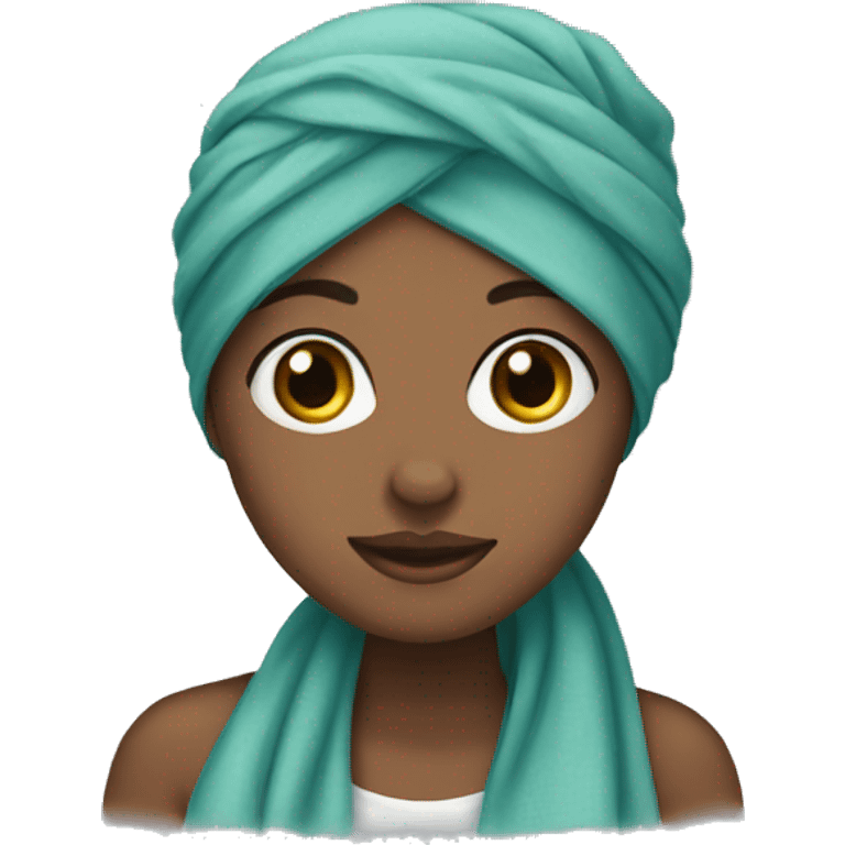 Girl wear a head scarf  emoji