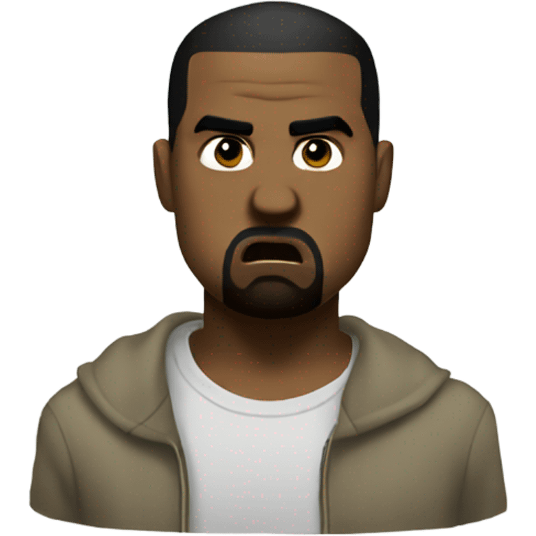 Kanye angry emoji