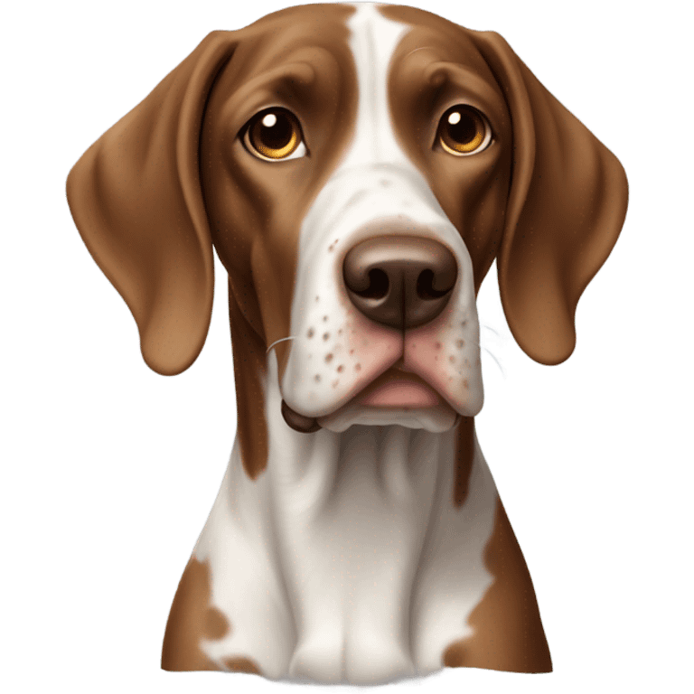 Light brown french pointer dog emoji