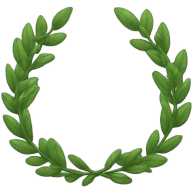 laurel wreath symmetric emoji