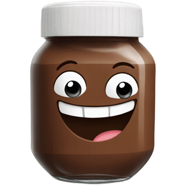 Happy nutella jar emoji