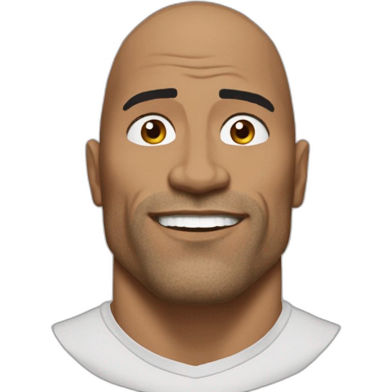 The rock même emoji