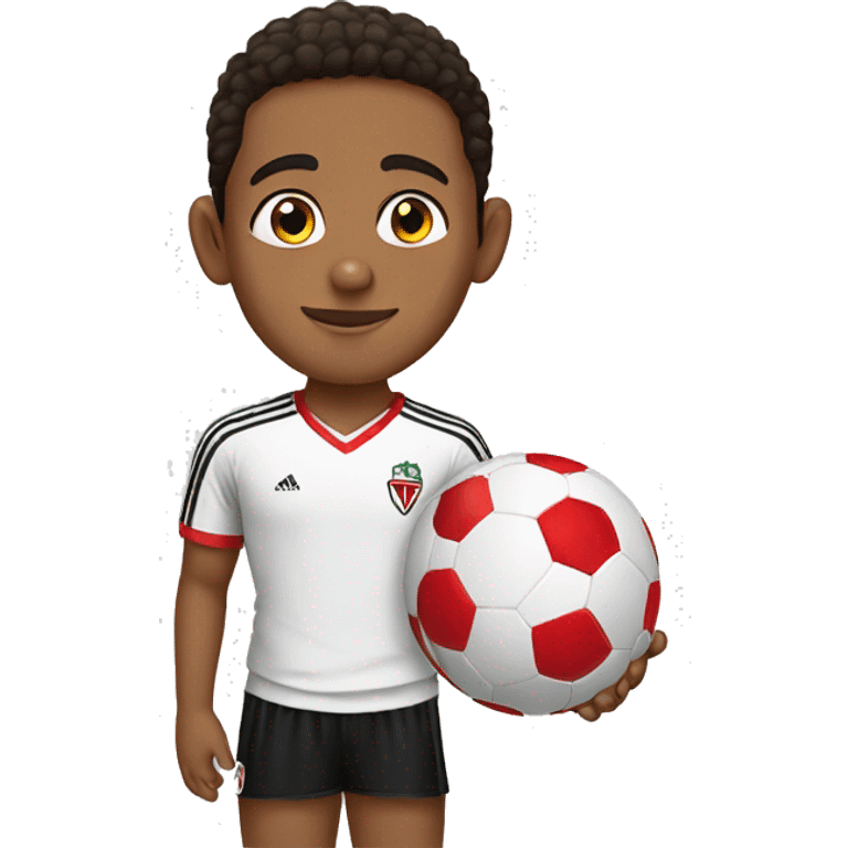 Boy who wears Egyptian's football club Zamalek Jesry emoji