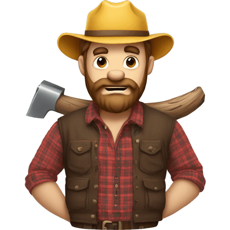 Lumberjack bear emoji