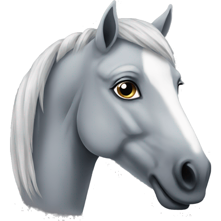 Grey horse emoji