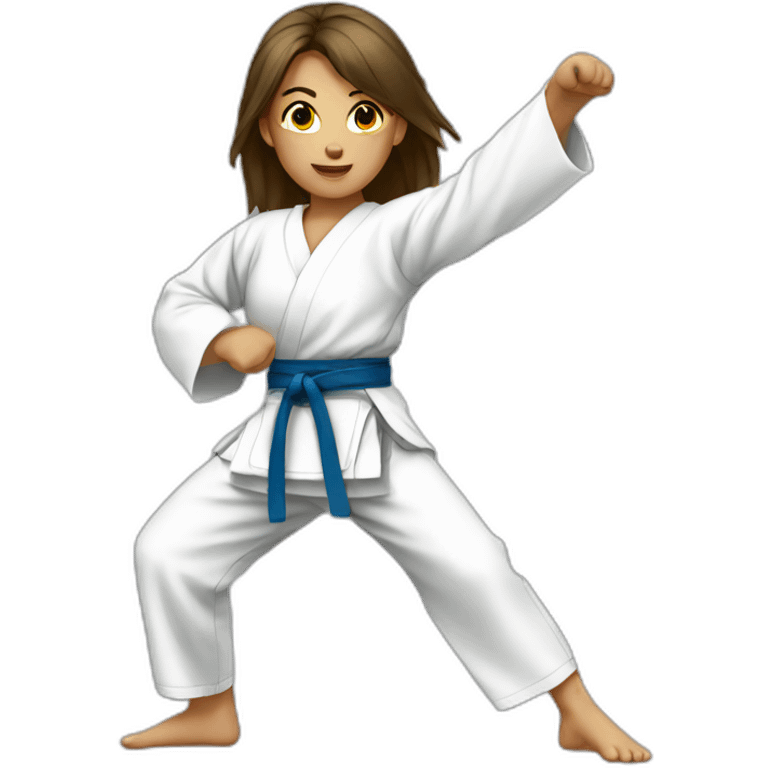 karate girl emoji